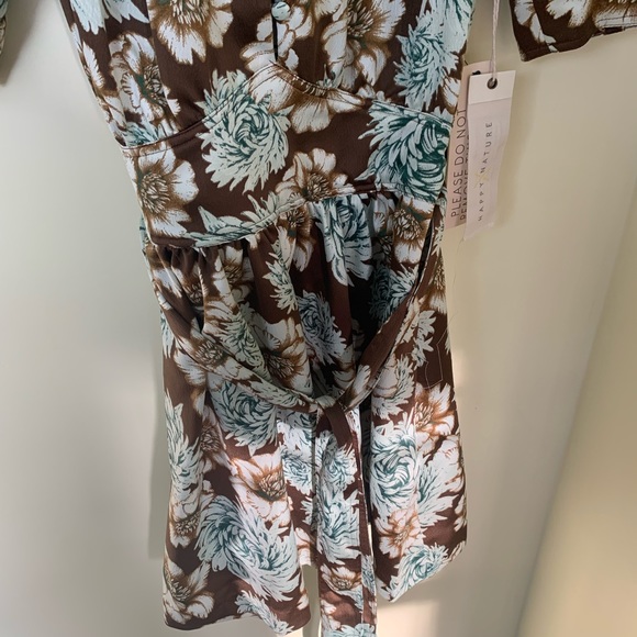 NWT Happy x Nature by Kate Hudson Puff Sleeve Floral Dress in Size XXS - Picture 10 of 16